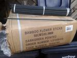 Bamboestokjes 50 cm x 6 mm donker groen